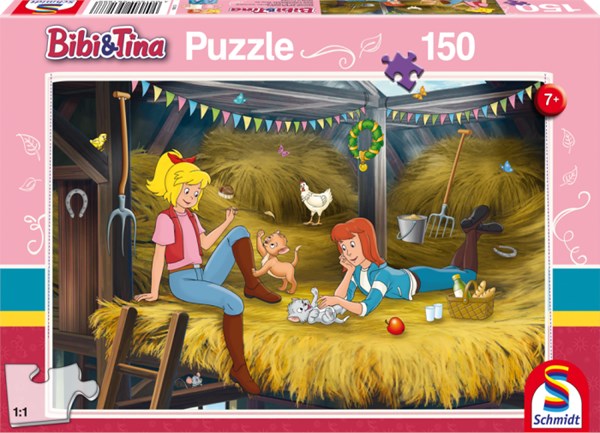 Schmidt Spiele (56188) - "Bibi and Tina, On Hay Floor" - 150 pièces