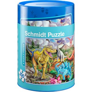 Schmidt Spiele (56916) - "Dinosaurs" - 100 pièces
