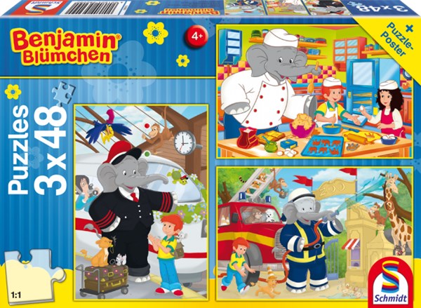 Schmidt Spiele (56209) - "Benjamin, Always in action" - 48 pièces