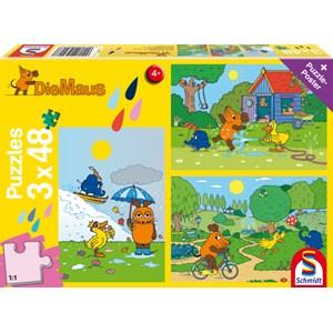 Schmidt Spiele (56213) - "The Mouse, Fun with the mouse" - 48 pièces