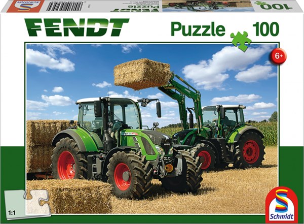 Schmidt Spiele (56256) - "Fendt 716 Vario with Frontlader Cargo 4x85" - 100 pièces