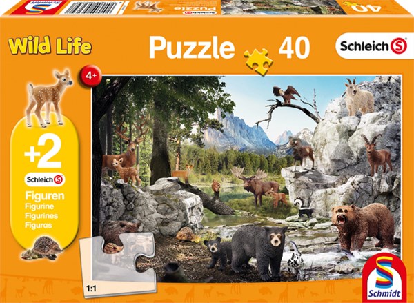 Schmidt Spiele (56239) - "Animaux de la Forêt" - 40 pièces