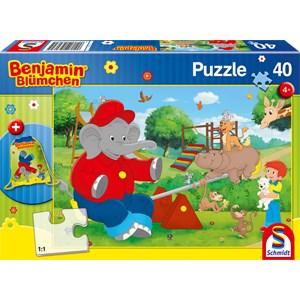 Schmidt Spiele (56262) - "Benjamin the Elephant" - 40 pièces
