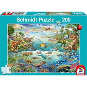 Schmidt Spiele (56253) - "Dinosaures" - 200 pièces