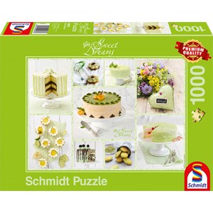 Schmidt Spiele (59575) - "Buffet de Gâteaux Vert Printemps" - 1000 pièces