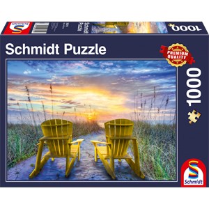 Schmidt Spiele (58310) - "Vue sur le Coucher de Soleil" - 1000 pièces