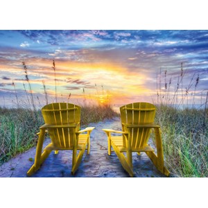 Schmidt Spiele (58310) - "Vue sur le Coucher de Soleil" - 1000 pièces