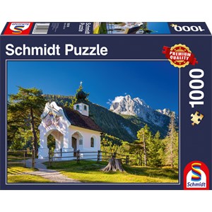 Schmidt Spiele (58318) - "Chapelle du Wettersteinspitze" - 1000 pièces