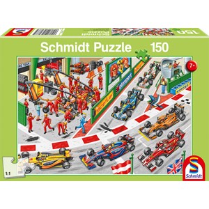 Schmidt Spiele (56288) - "Que se passe-t-il à la course automobile?" - 150 pièces