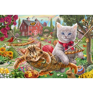 Schmidt Spiele (56289) - "Kitten in the Garden" - 150 pièces