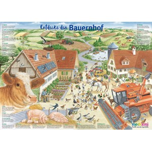 Schmidt Spiele (56291) - "Discover the Farm" - 150 pièces