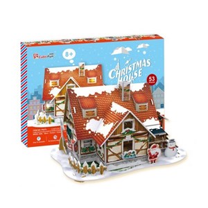 Cubic Fun (P647h) - "Christmas House" - 53 pièces