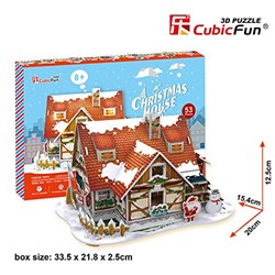 Cubic Fun (P647h) - "Christmas House" - 53 pièces