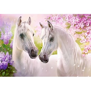 Castorland (C-104147) - "Romantic Horses" - 1000 pièces