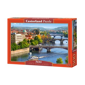 Castorland (B-53087) - "View of Bridges in Prague" - 500 pièces