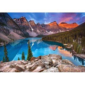 Castorland (B-53001) - "Sunrise at Moraine Lake, Canada" - 500 pièces