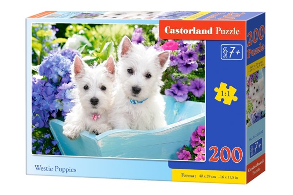 Castorland (B-222032) - "Westie Puppies" - 200 pièces
