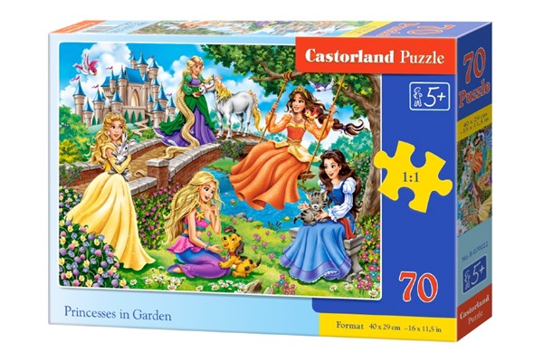 Castorland (B-070022) - "Princesses in Garden" - 70 pièces