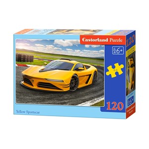 Castorland (B-13500) - "Yellow Sportscar" - 120 pièces