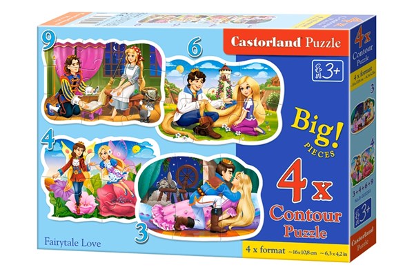 Castorland (B-005093) - "Fairytale Love" - 3 4 6 9 pièces