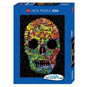 Heye (29850) - Jon Burgerman: "Doodle Skull" - 1000 pièces