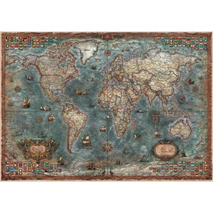 Educa (18017) - "Carte du Monde Antique" - 8000 pièces