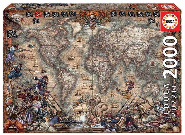 Educa (18008) - "Carte du Monde Antique" - 2000 pièces