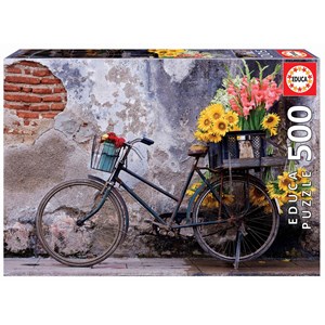 Educa (17988) - "Bicycle with flowers" - 500 pièces