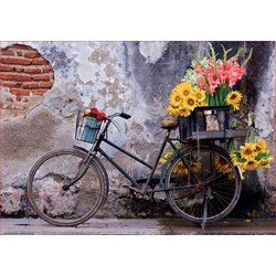 Educa (17988) - "Bicycle with flowers" - 500 pièces