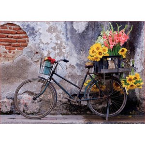 Educa (17988) - "Bicycle with flowers" - 500 pièces