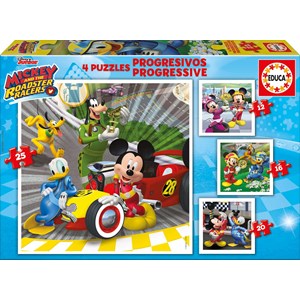 Educa (17629) - "Mickey and the Roadster Racers" - 12 16 20 25 pièces
