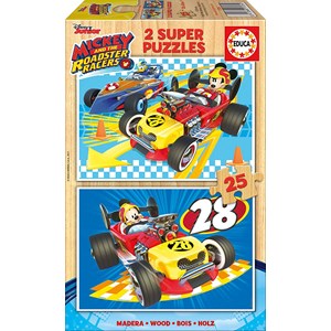 Educa (17234) - "Mickey and the Roadster Racers" - 25 pièces