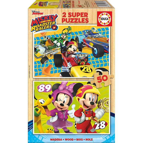 Educa (17236) - "Mickey and the Roadster Racers" - 50 pièces