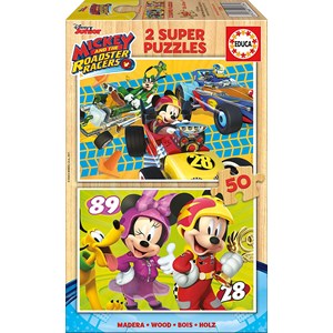 Educa (17236) - "Mickey and the Roadster Racers" - 50 pièces