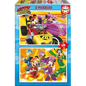 Educa (17239) - "Mickey and the Roadster Racers" - 48 pièces