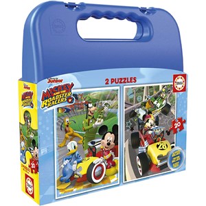 Educa (17639) - "Mickey and the Roadster Racers Case" - 20 pièces