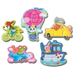 Educa (17141) - "Driving animals" - 3 4 5 pièces