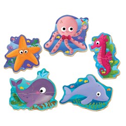 Educa (18058) - "Sea Animals" - 3 4 5 pièces