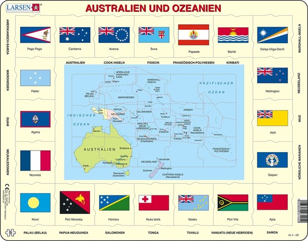 Larsen (KL5-DE) - "Australie et Océanie (en Allemand)" - 35 pièces