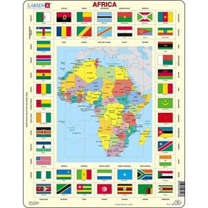 Larsen (KL3-GB) - "Map/Flag, Africa - GB" - 70 pièces