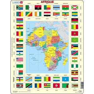 Larsen (KL3-FR) - "Map/Flag, Africa - FR" - 70 pièces