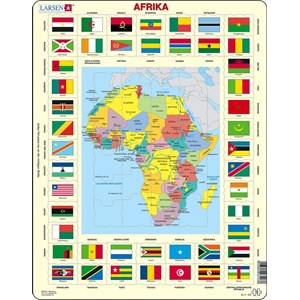 Larsen (KL3-DE) - "Map/Flag, Africa - DE" - 70 pièces