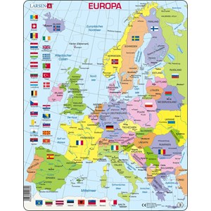 Larsen (K2-DE) - "Carte de l'Europe (en Allemand)" - 48 pièces
