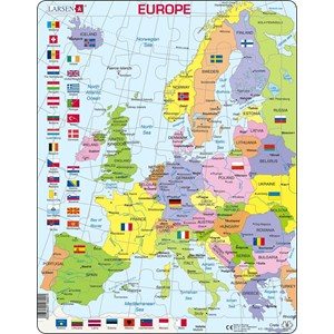 Larsen (K2-GB) - "Carte de l'Europe (en Anglais)" - 48 pièces