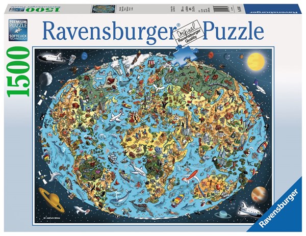 Ravensburger (16360) - "Terre Colorée" - 1500 pièces