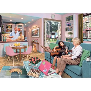 Ravensburger (13982) - "At our Grandparents" - 1000 pièces