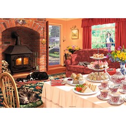 Ravensburger (19497) - "The Afternoon Visitor" - 1000 pièces