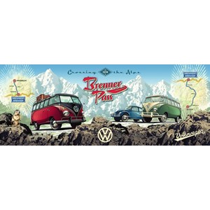 Ravensburger (15102) - "Avec la VW Bulli sur le Brenner" - 1000 pièces