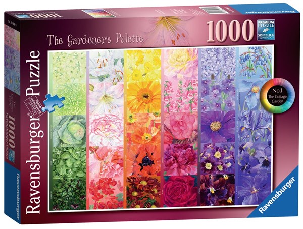 Ravensburger (19800) - Anne Searle: "The Gardener's Palette, Cottage Garden" - 1000 pièces