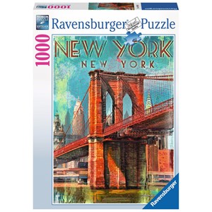 Ravensburger (19835) - "Retro New York" - 1000 pièces